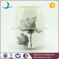 YSwb0010-02 Elegance decal ceramic bath waste bin Factory